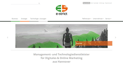 Desktop Screenshot of e-strict.de