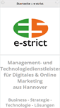 Mobile Screenshot of e-strict.de